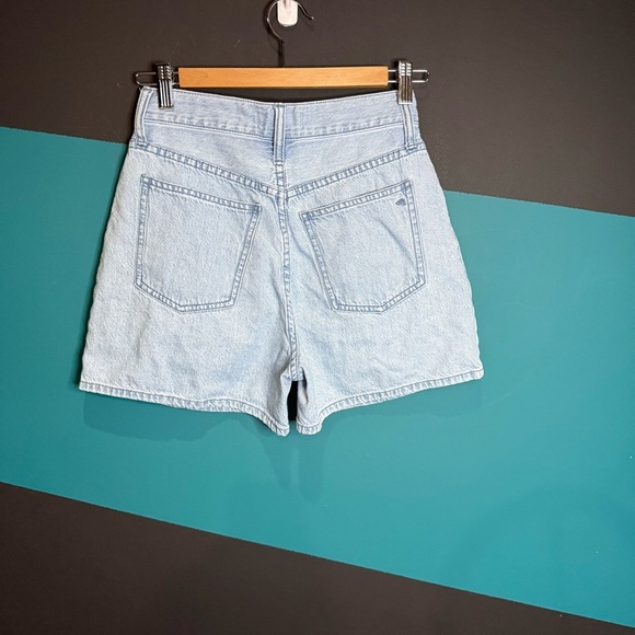 Madewell Blue Jean Shorts High-Waisted Relaxed Fit - Picture 7 of 13